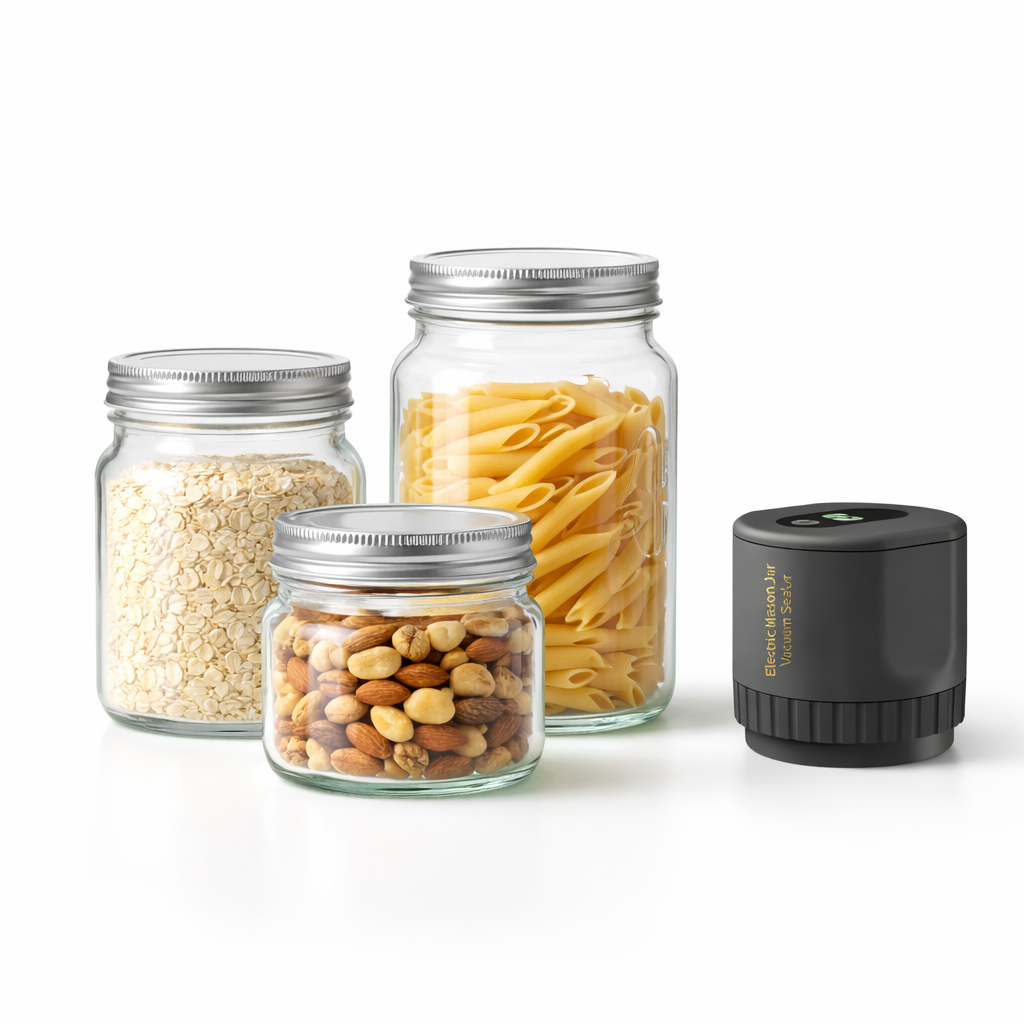SafeBite Einmachgläser – Kompatibel mit elektrischem Vakuumierer